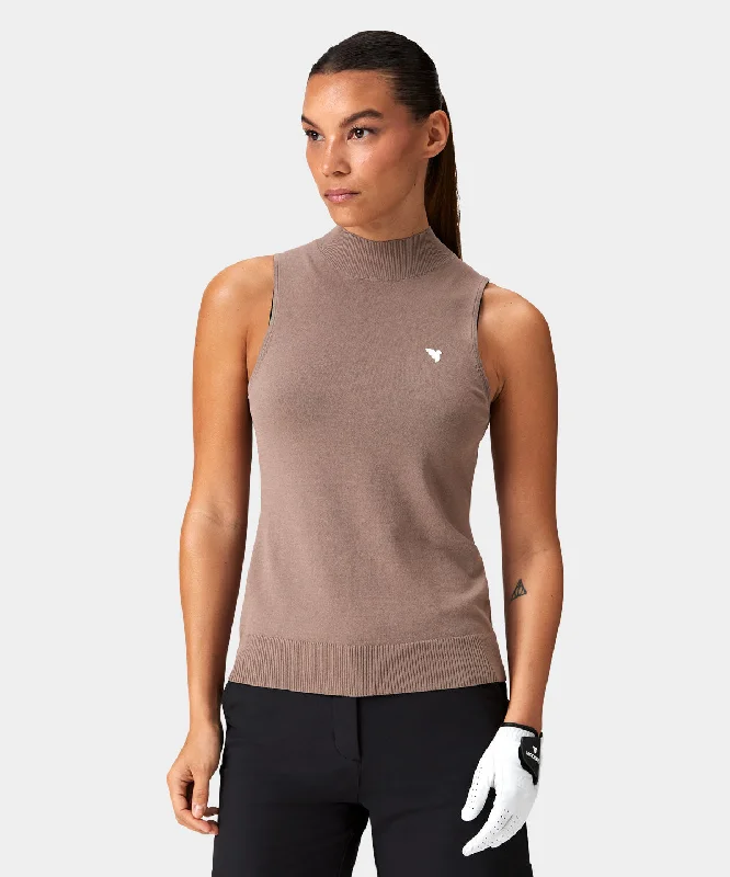 Kayla Taupe Air Sleeveless Top