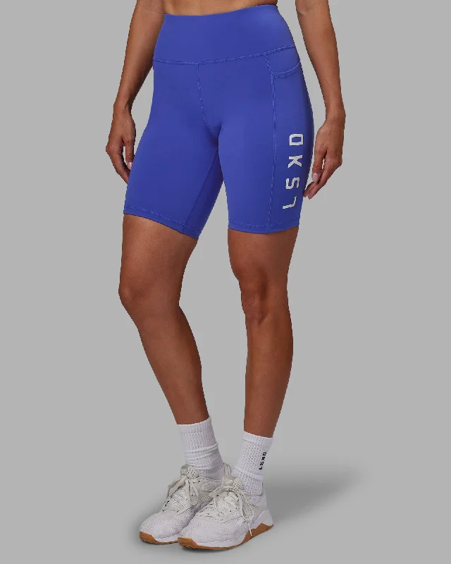 Rep Bike Shorts - Power Cobalt-White