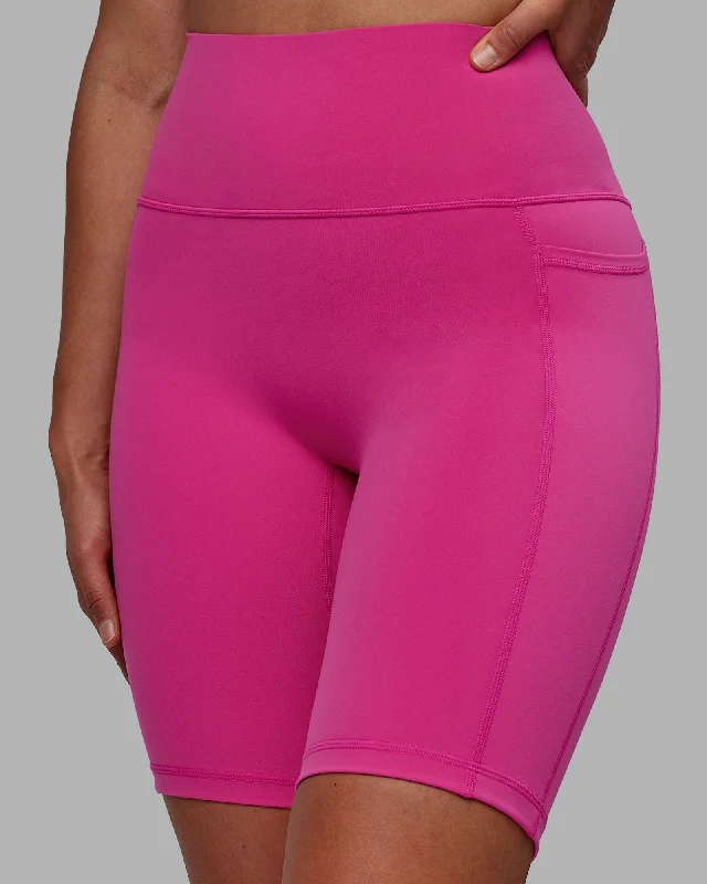 Fusion Bike Shorts with Pockets - Fuchsia Pink