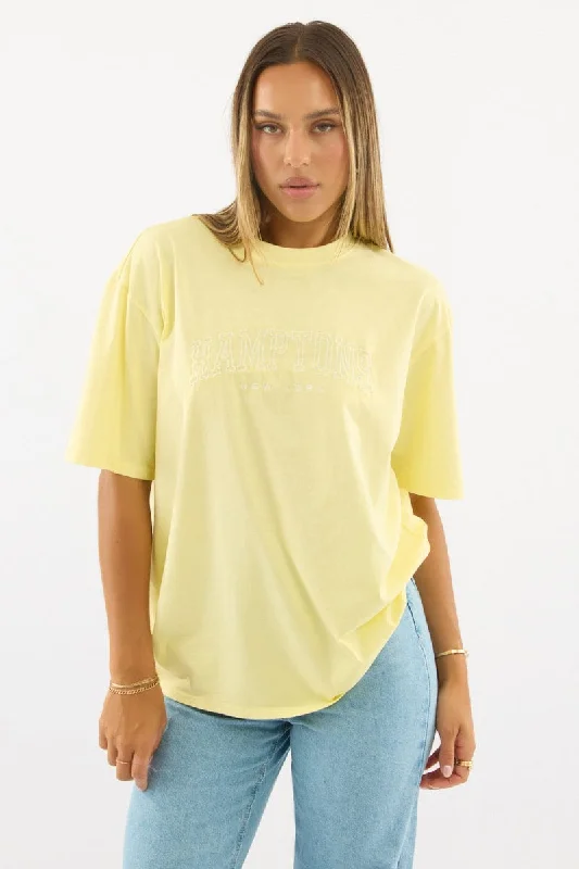 Yellow Graphic Tee Short Sleeve