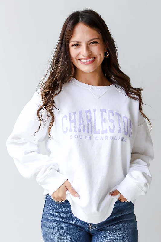 White Charleston South Carolina Sweatshirt