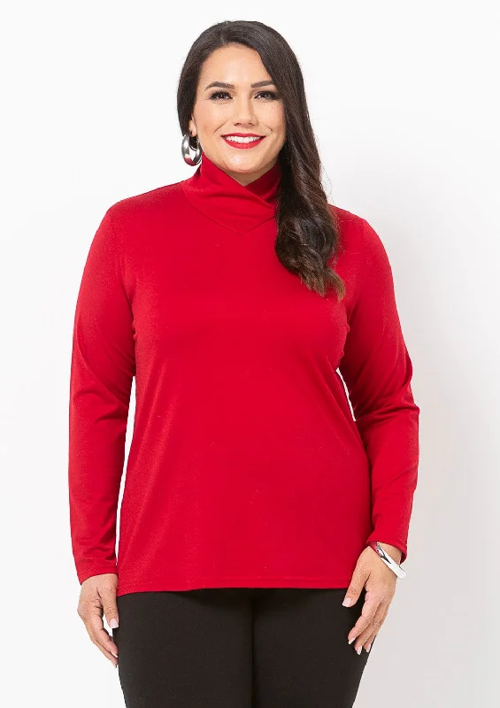 100% Merino Wool High Neck Top