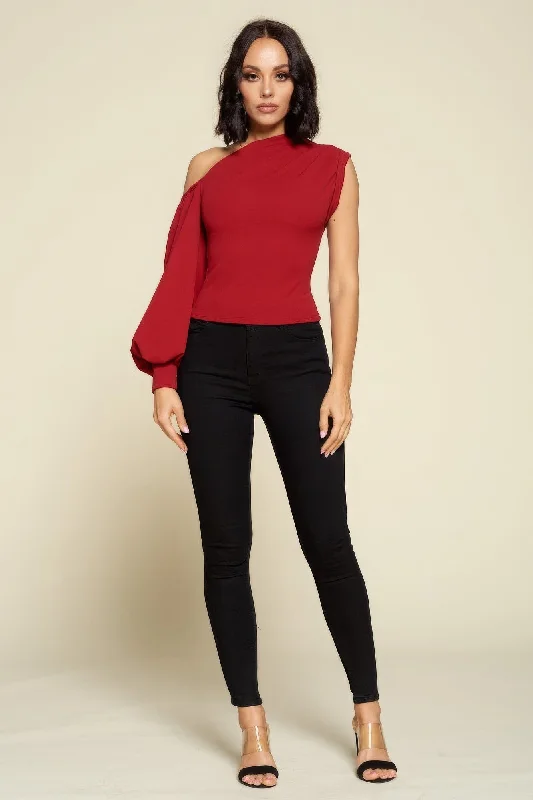 Ladies One-shoulder Top