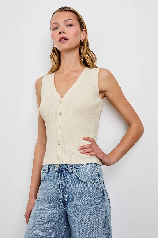 ROSA VEST - IVORY