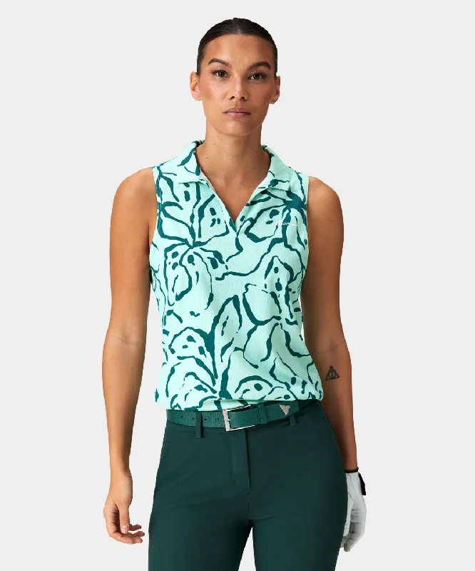 Taylor Mint Floral Sleeveless Shirt