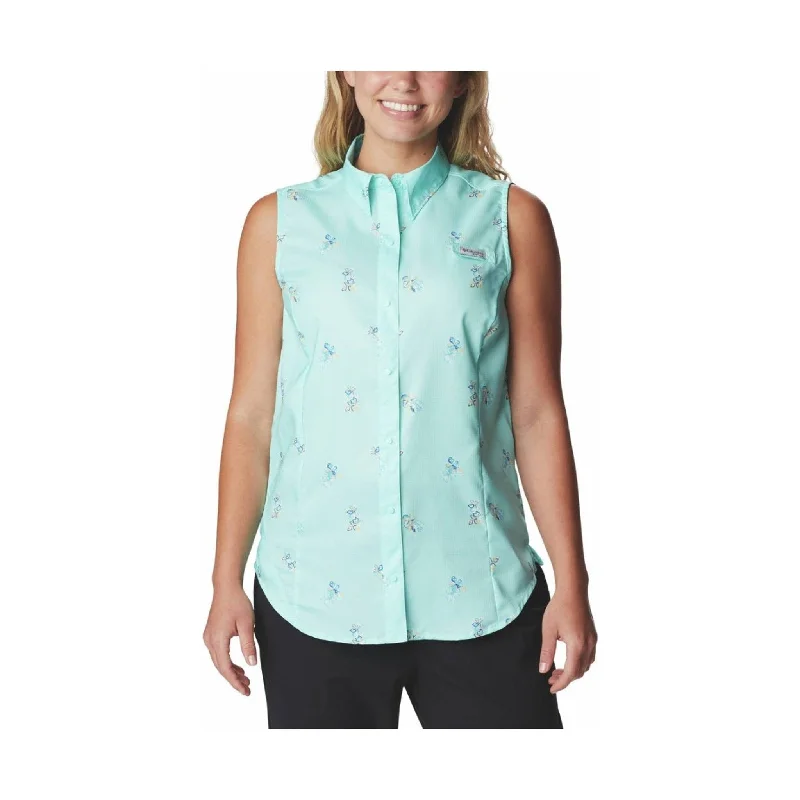 Columbia Women's Super Tamiami Sleeveless - Gulf Stream Bouquet Foray - ONLINE STORE CREDIT/EXCHANGE ONLY