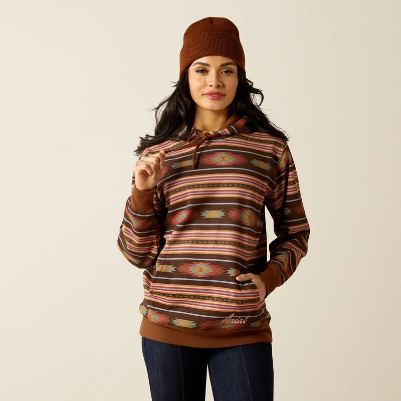 Ariat Women's Skyline Hoodie in Soft Silt Serape (Available in Regular & Plus Sizes)